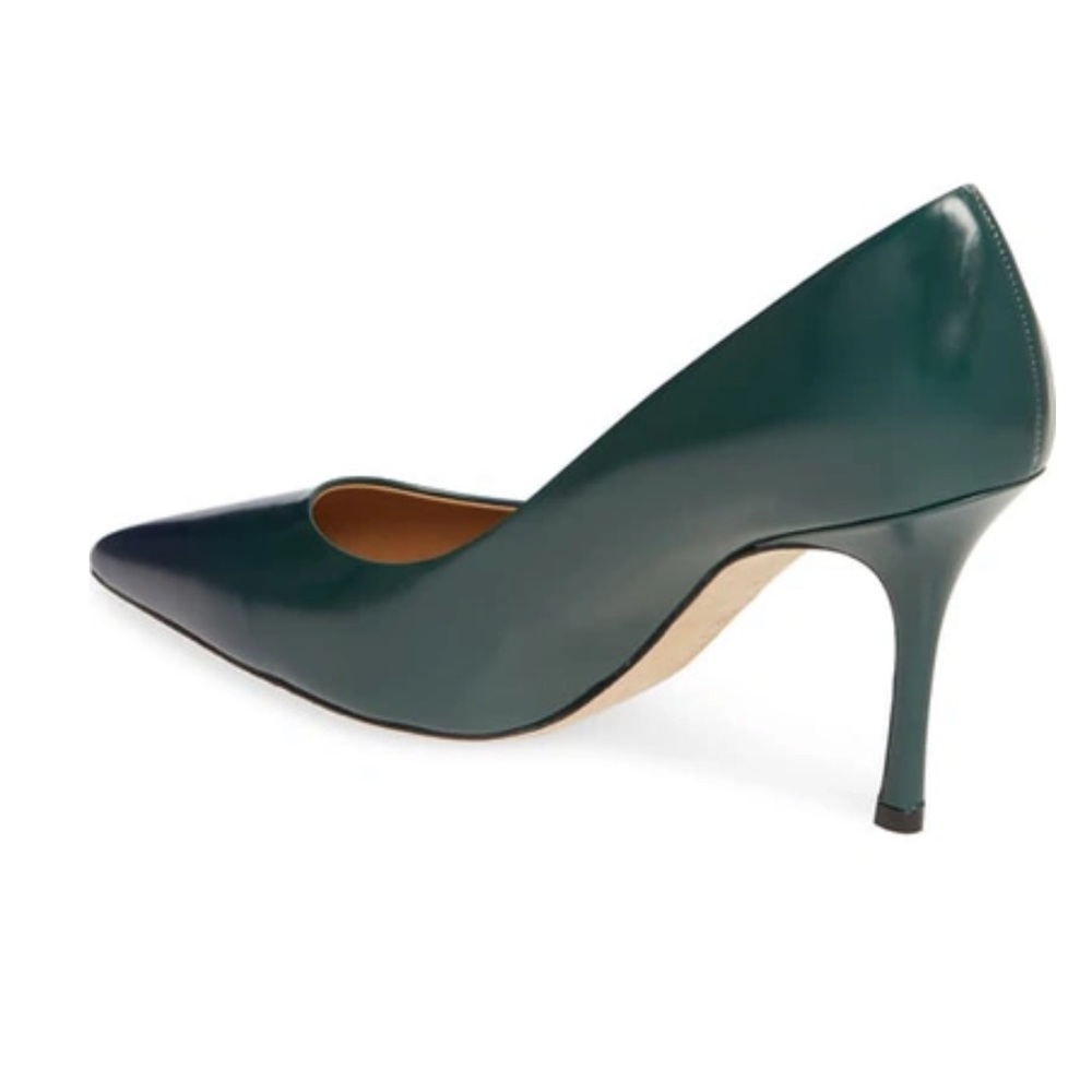 TORY BURCH Penelope Ombre Pointy Toe Pump in Green/Blue - Picture 5 of 16